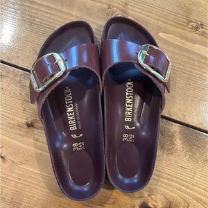 Birkenstock Madrid Big Buckle High Shine brown